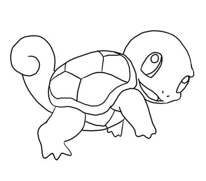 Squirtle Pokémon Boyama Sayfası Boyama Online