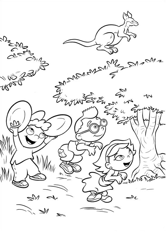 Little Einsteins Imitating Kangaroo