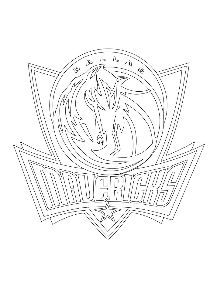Dallas Mavericks Logo Boyama Sayfası