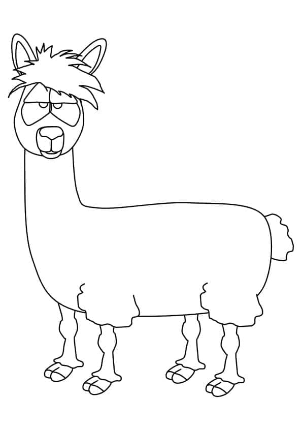 Aptal Lama Boyama Sayfası