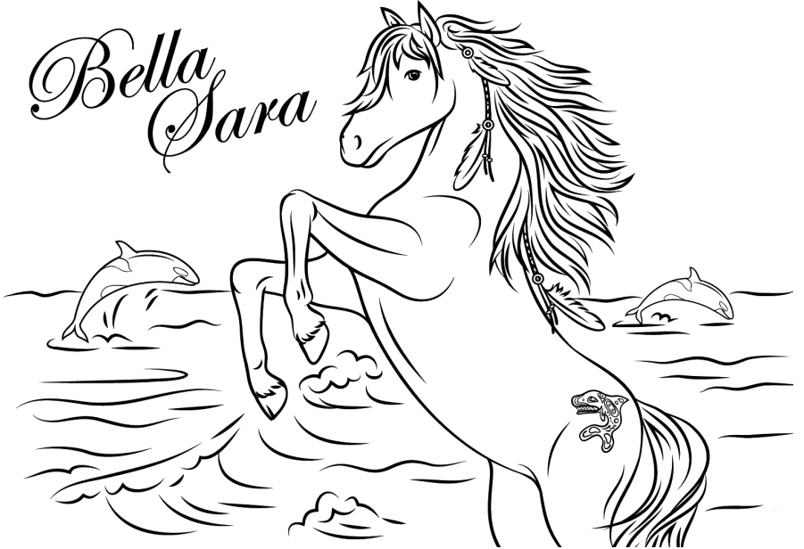 Bella Gönderen Unicorn Boyama Sayfası