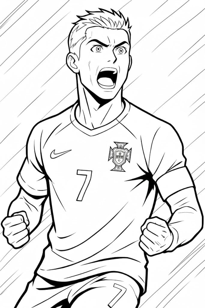 Cristiano Ronaldo Enojado Boyama Sayfası