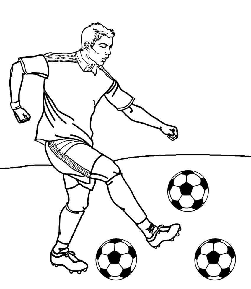 Cristiano Ronaldo Üç Topu Tekmeler