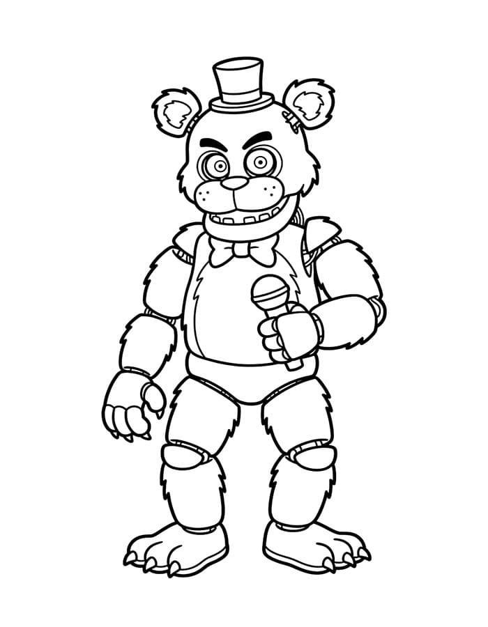 FNAF ücretsiz Çiz Boyama Sayfası
