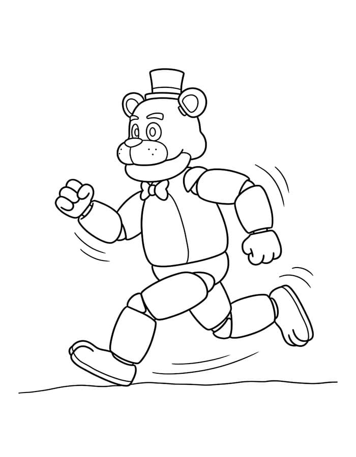 FNAF ücretsiz Çizmek Boyama Sayfası