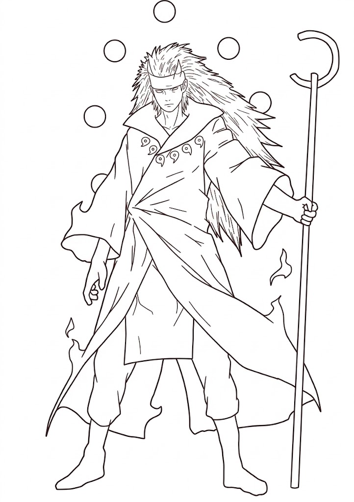 Jinchuriki Madara Boyama Sayfası