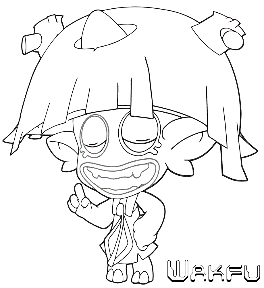 Komik Wakfu Çocuk Boyama Sayfası