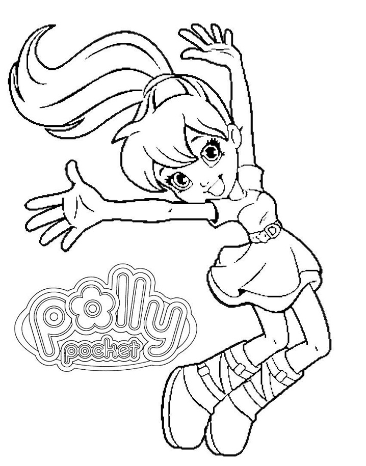 Polly Pocket'ten Polly Boyama Sayfası
