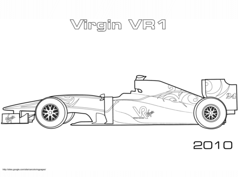 Virgin VR1 F1 Boyama Sayfası