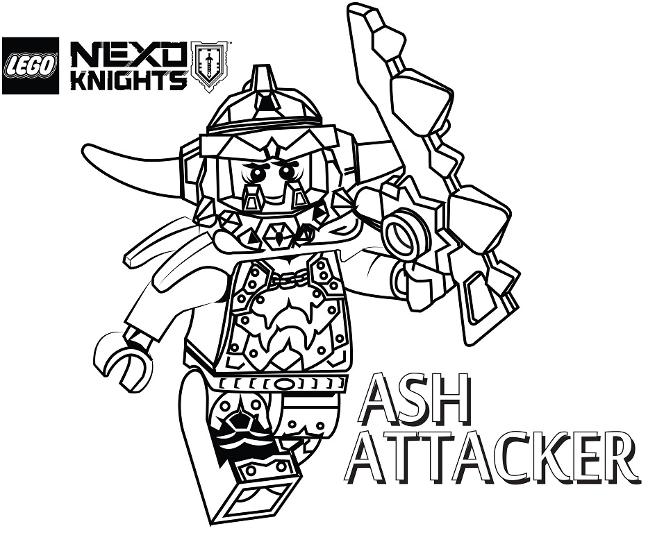 Ash Attacker From Nexo Knights Boyama Sayfası – Boyama Online