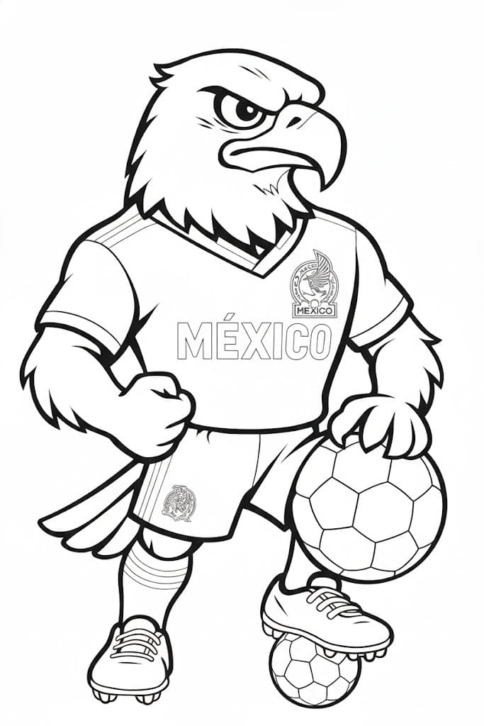 2026 Dünya Kupası Ücretsiz Boyama Sayfası