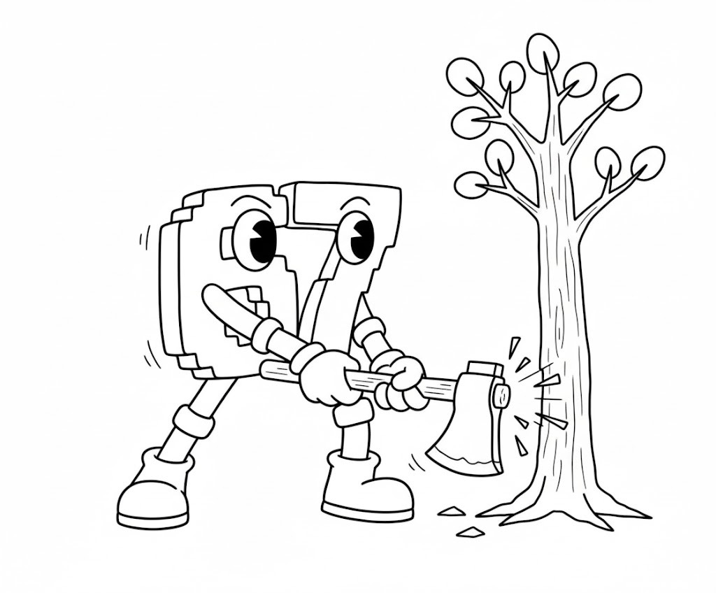 67 Brainrot Görüntü Boyama Sayfası