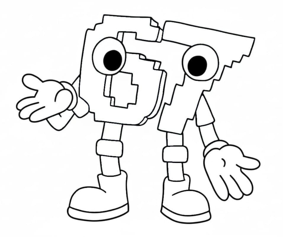 67 Brainrot Yazdırılabilir Boyama Sayfası