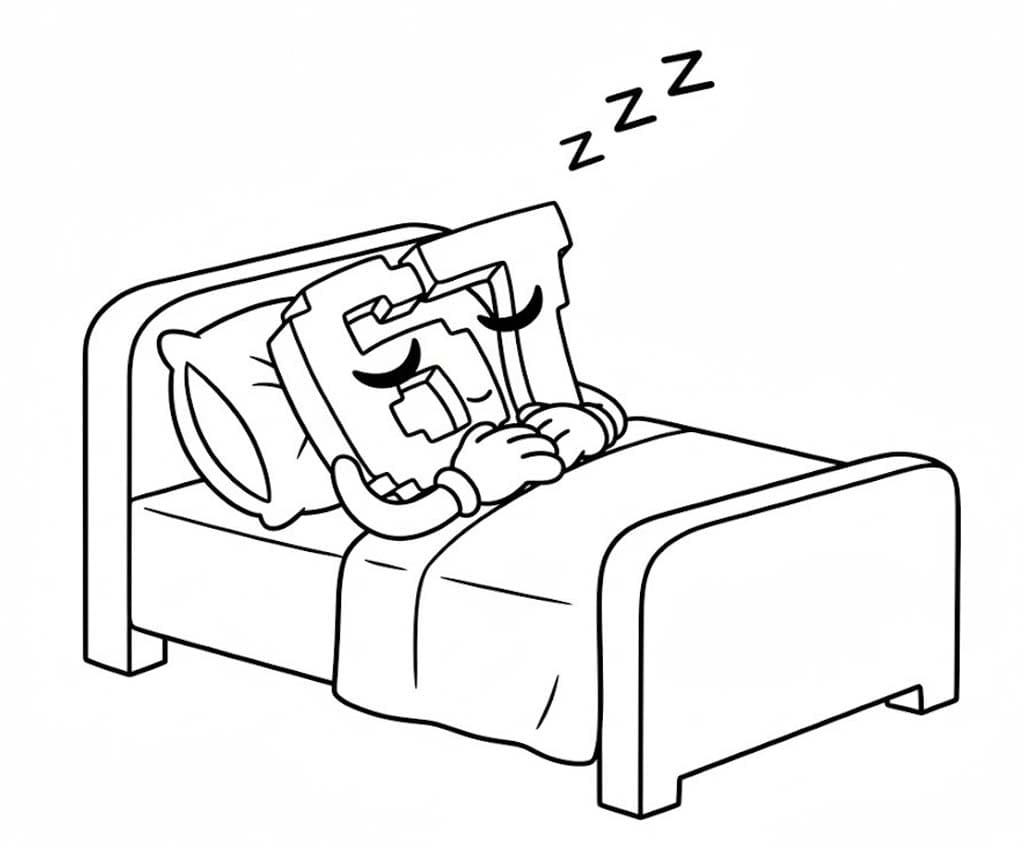 67 Brainrot çocuklar için ücretsiz yazdırılabilir Boyama Sayfası