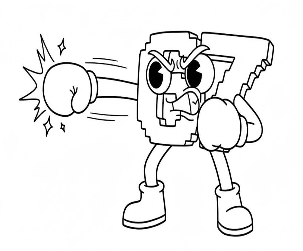 67 Brainrot çocuklar için yazdırılabilir Boyama Sayfası