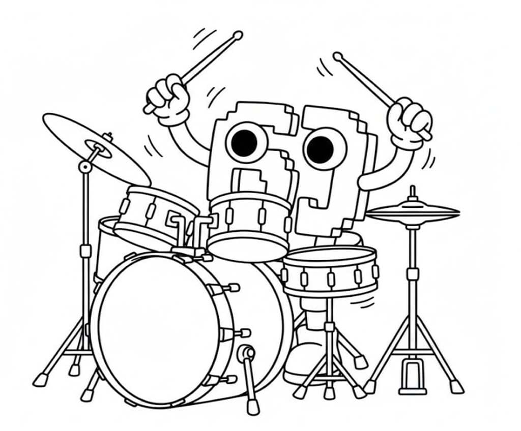 67 Brainrot çocuklar için Boyama Sayfası