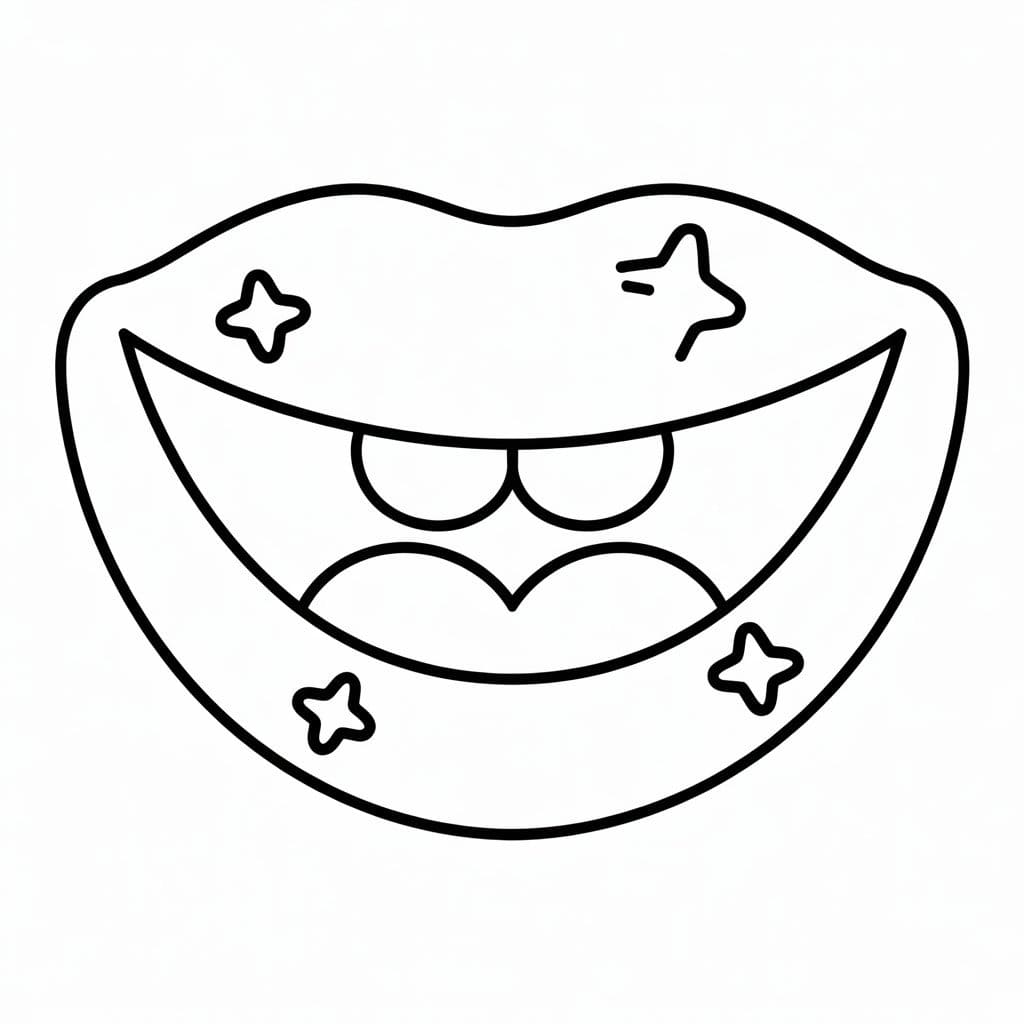 Ağız 3 Boyama Sayfası