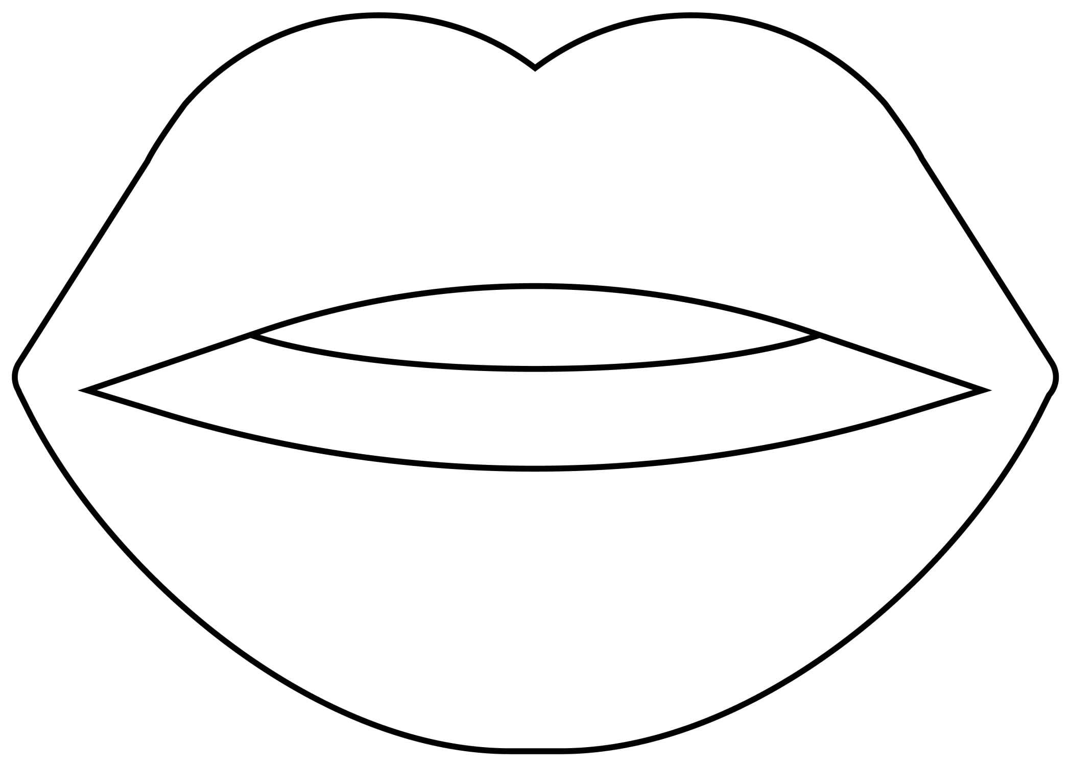 Ağız 4 Boyama Sayfası