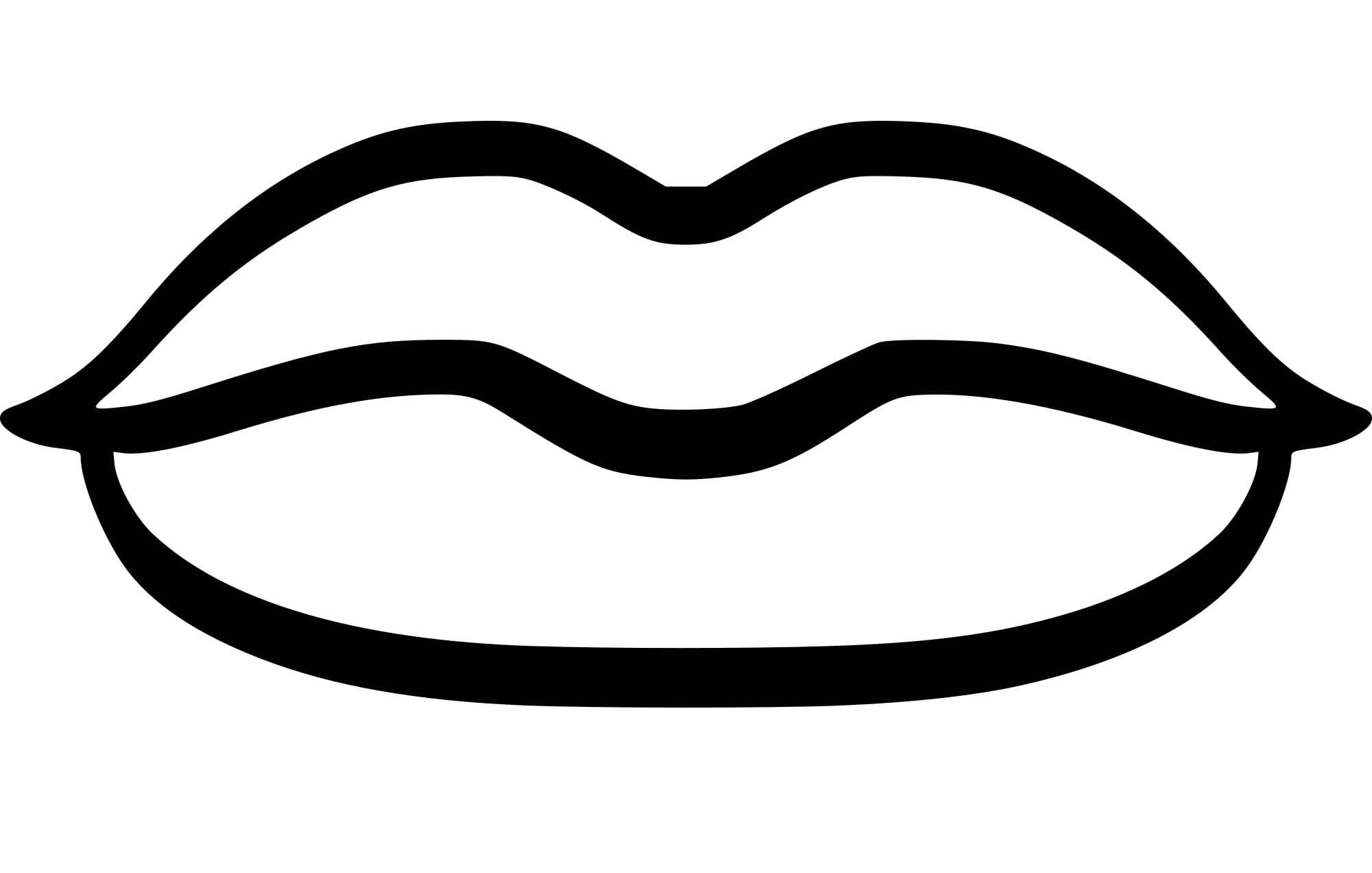 Ağız Çizimi Ücretsiz yazdırılabilir Boyama Sayfası