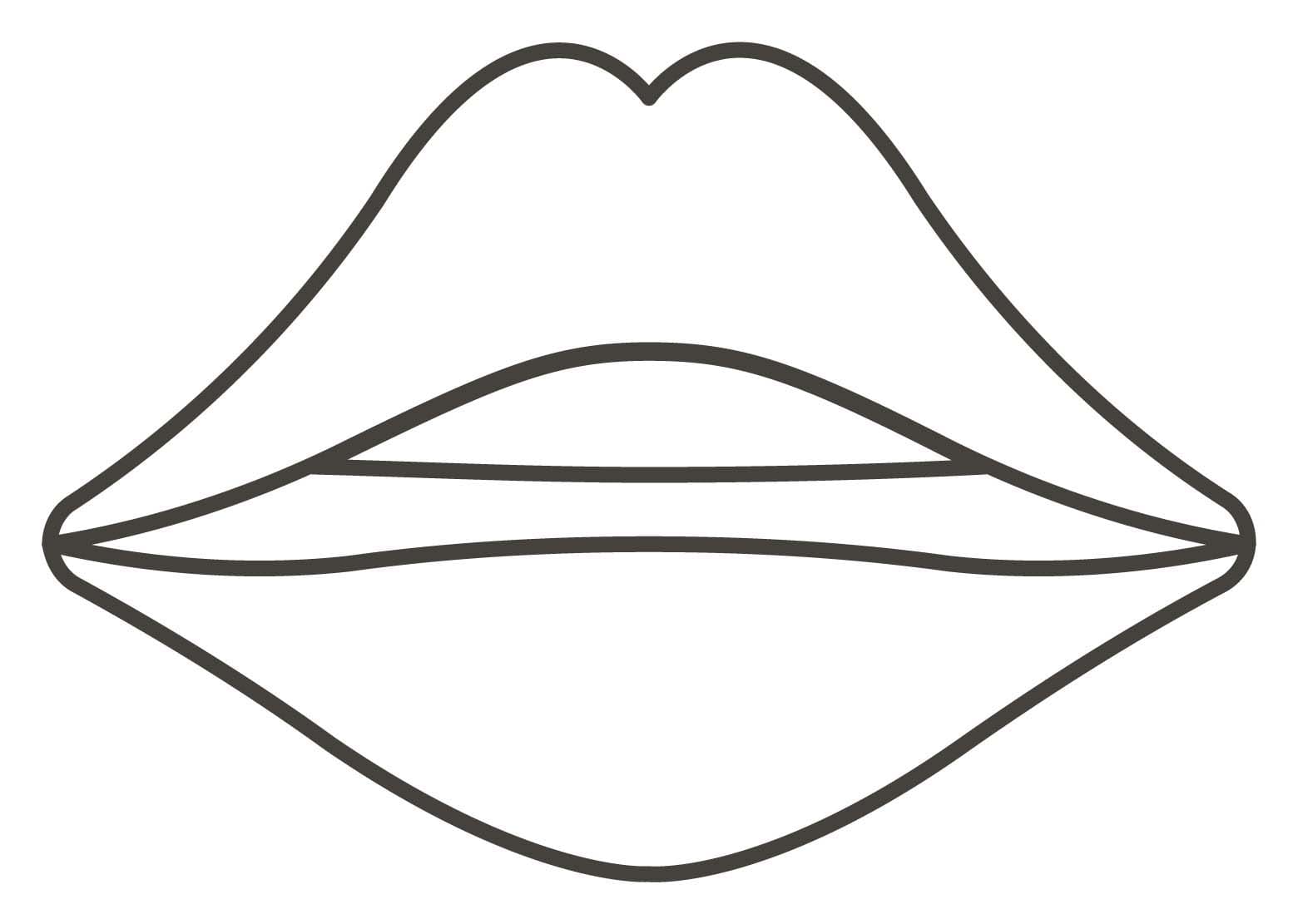 Ağız Ücretsiz Çizim Boyama Sayfası