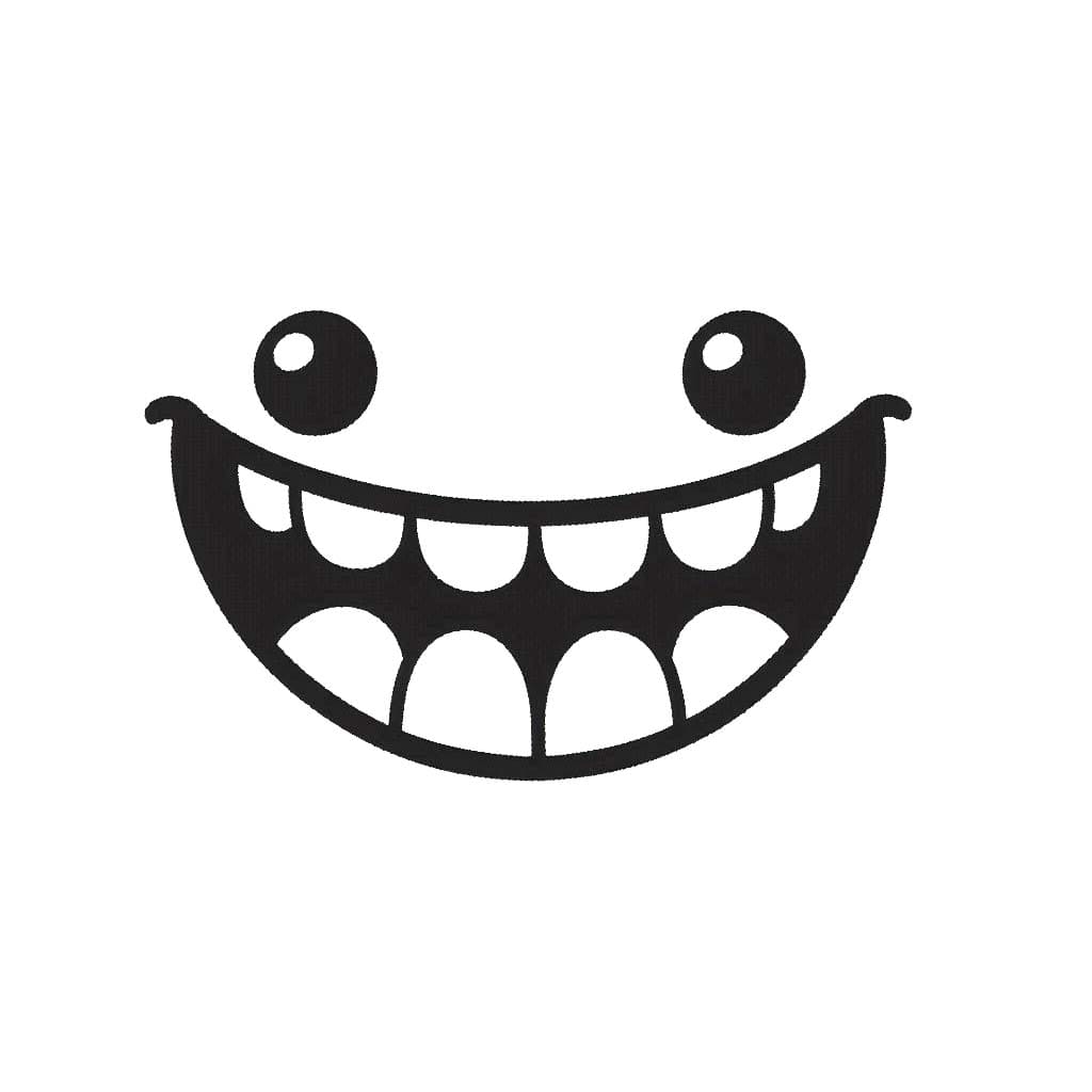 Ağız çizimi temel Boyama Sayfası