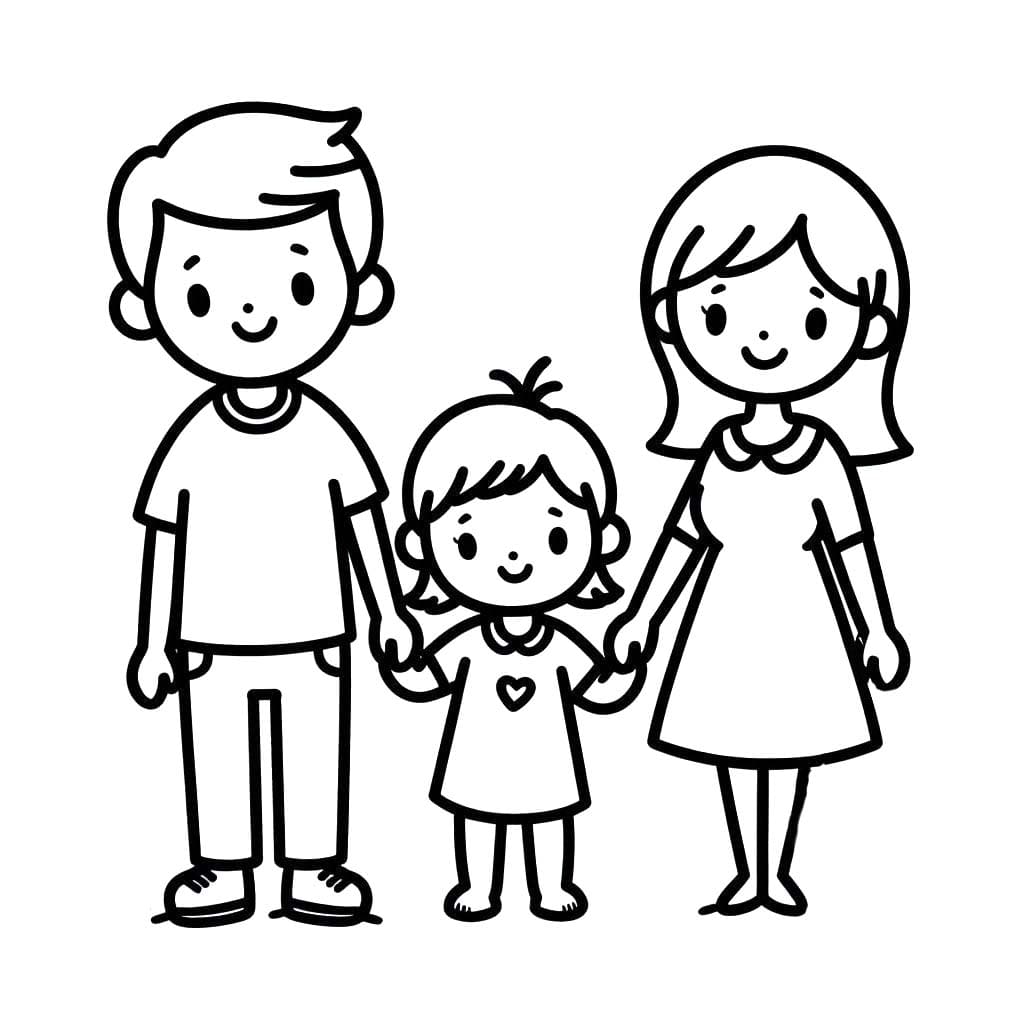 Aile 6 Boyama Sayfası