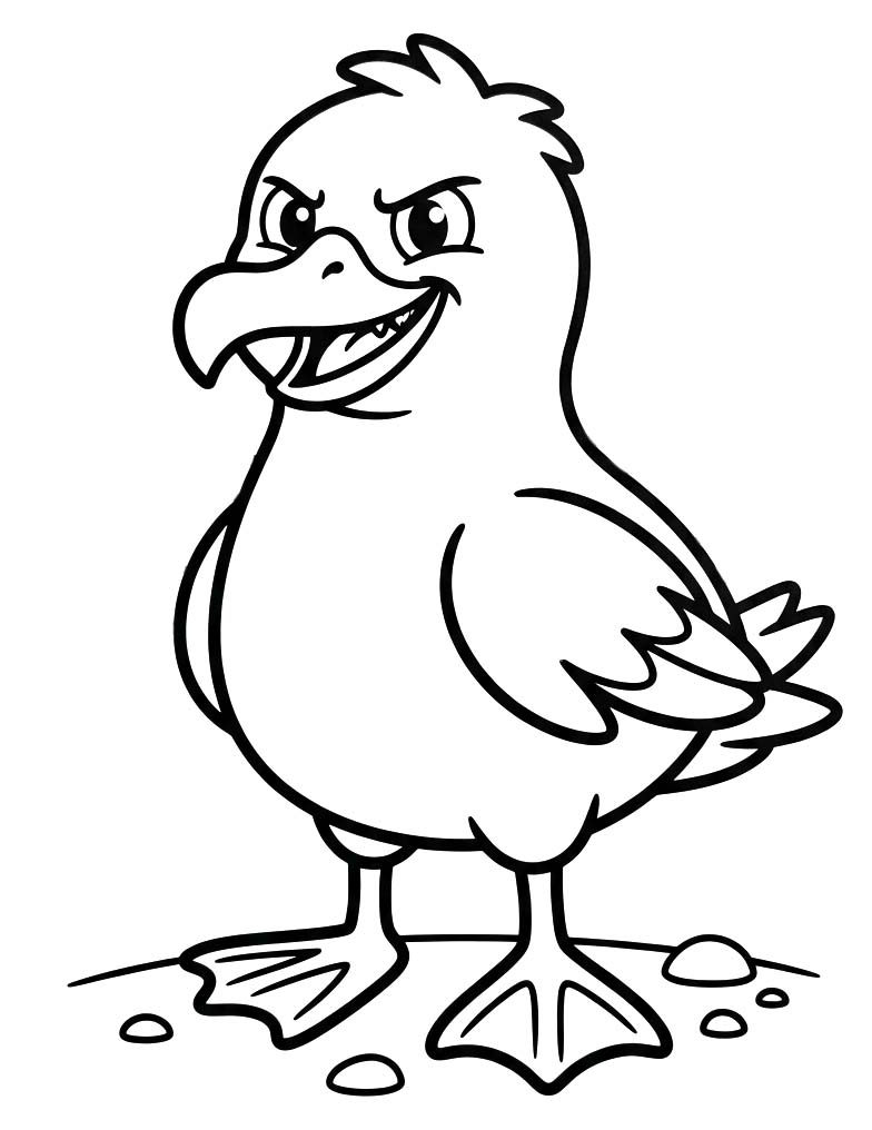 Albatros resim Boyama Sayfası