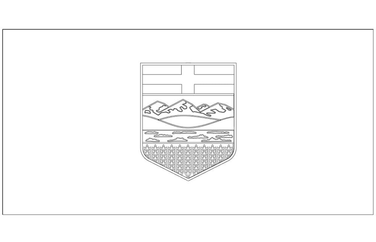 Alberta bayrağı Boyama Sayfası