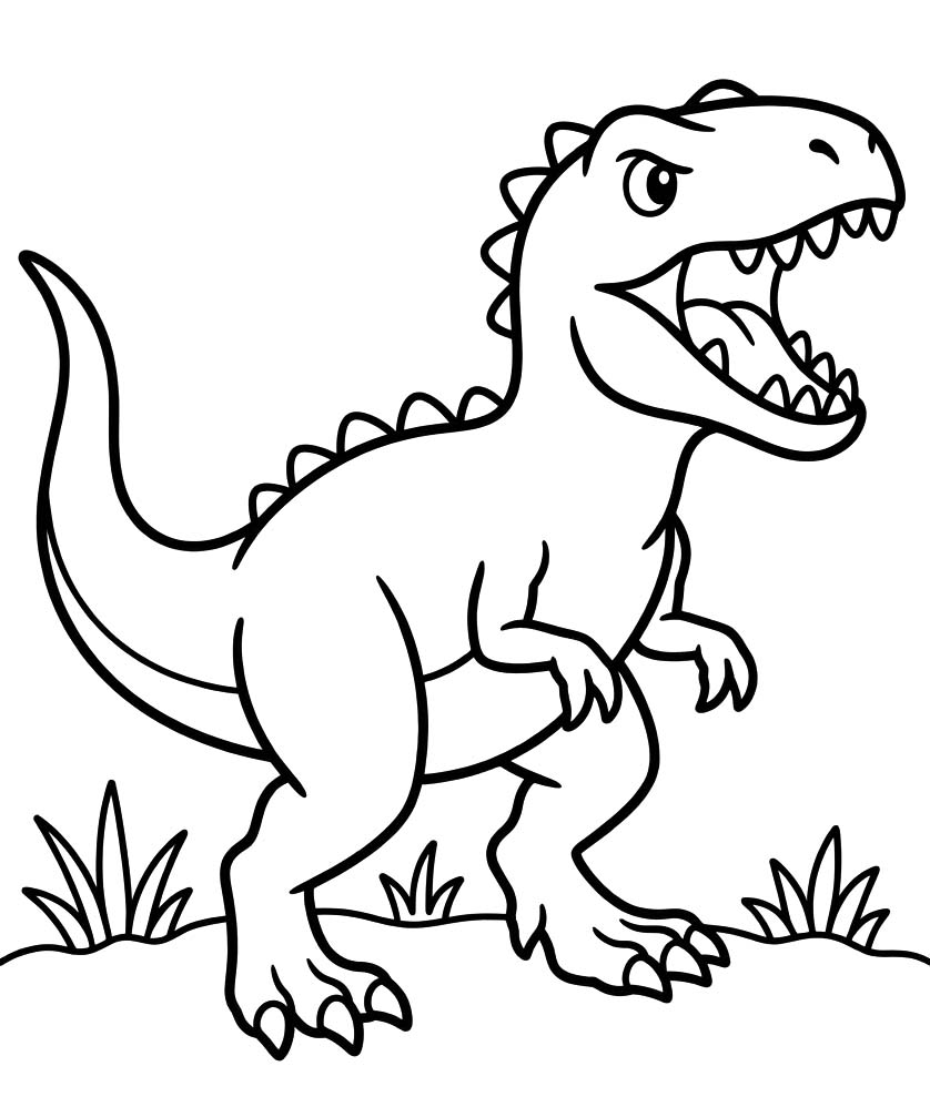 Allosaurus resim Boyama Sayfası