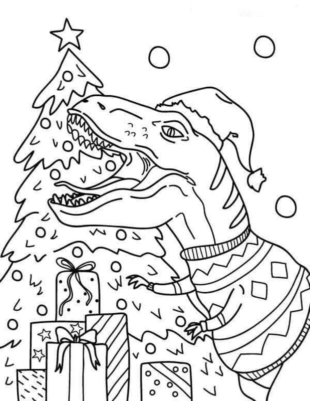 Allosaurus temel Boyama Sayfası