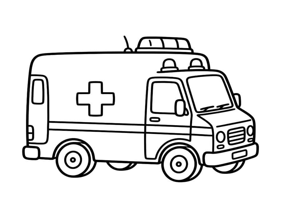 Ambulans Temel Boyama Sayfası