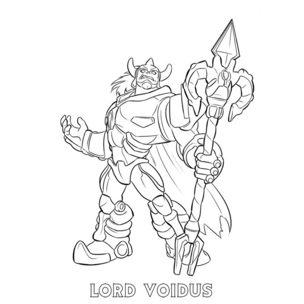 Ana düşman Lord Voidus Boyama Sayfası