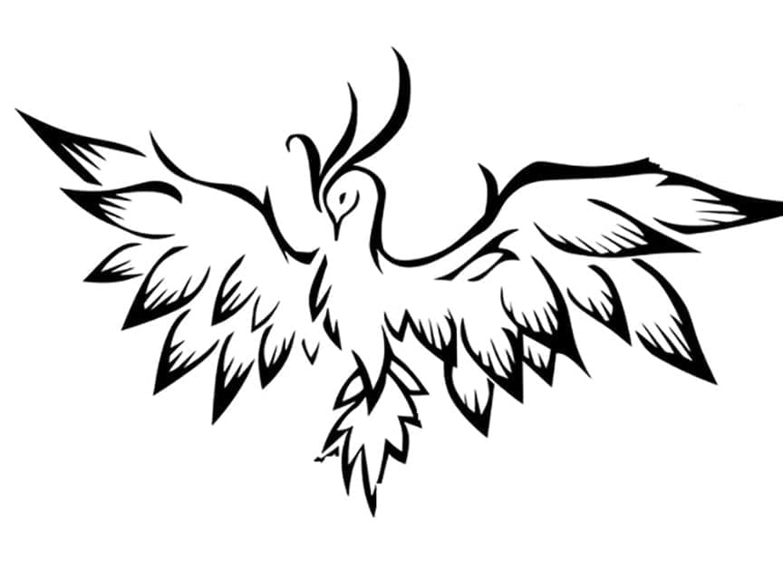 Anka Kuşu Ücretsiz yazdırılabilir Boyama Sayfası