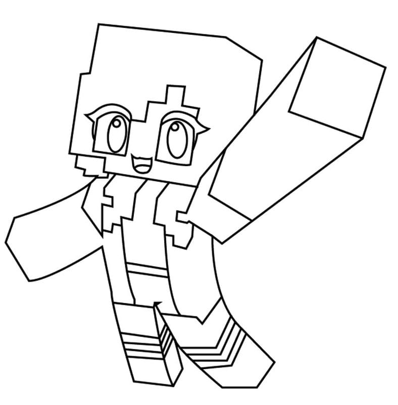 Aphmau Çizim Boyama Sayfası