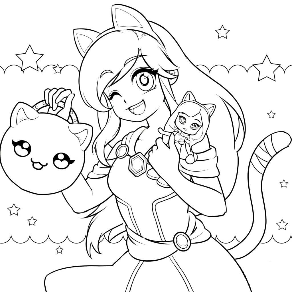 Aphmau Temel Boyama Sayfası