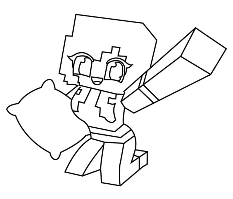 Aphmau Ücretsiz Çiz Boyama Sayfası