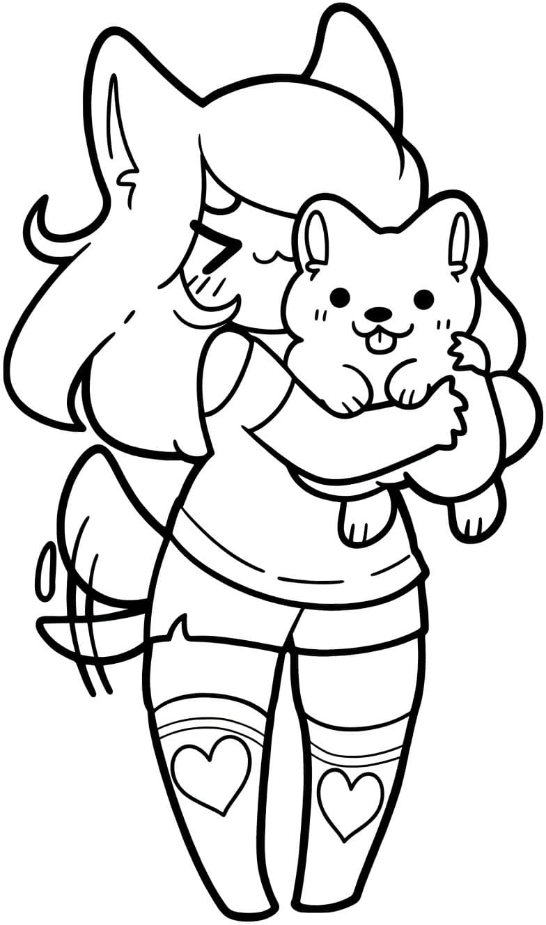 Aphmau Yazdırılabilir Boyama Sayfası