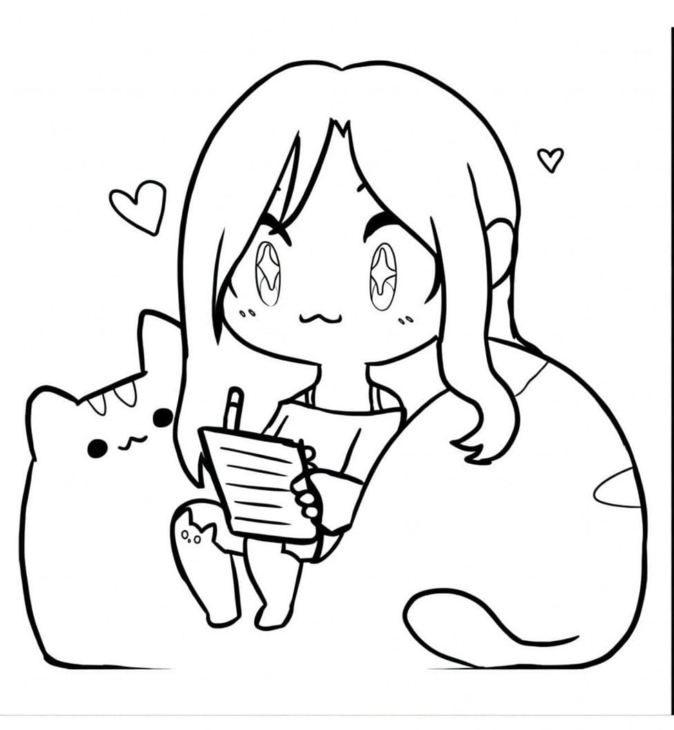 Aphmau kolay Boyama Sayfası