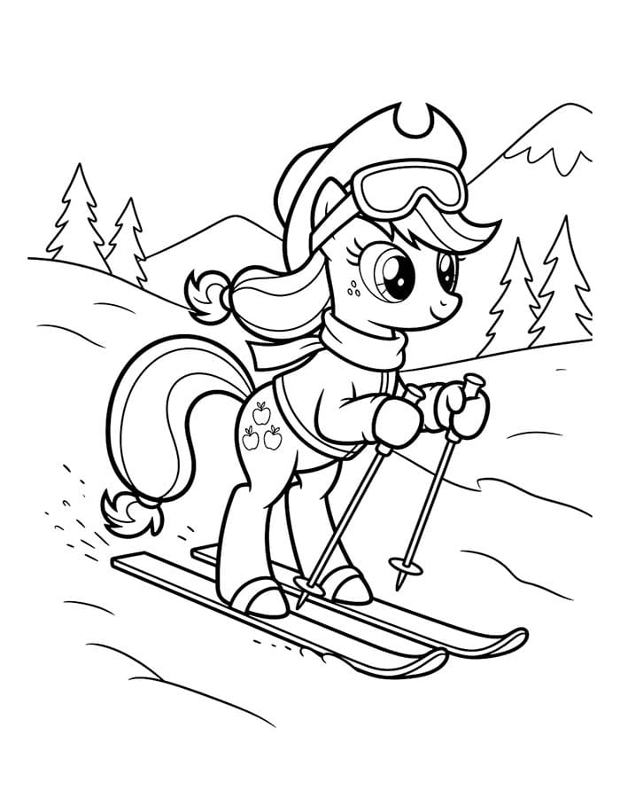 Applejack ücretsiz yazdırılabilir Boyama Sayfası