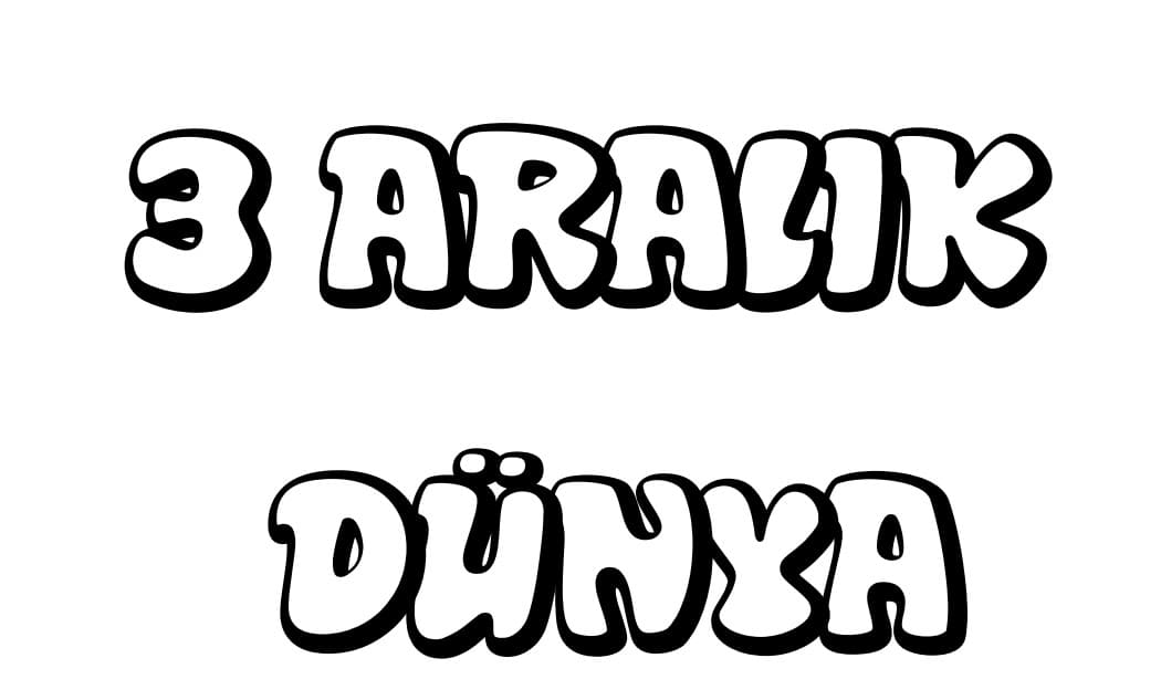 Aralık ayı yazdırılabilir çizimi Boyama Sayfası