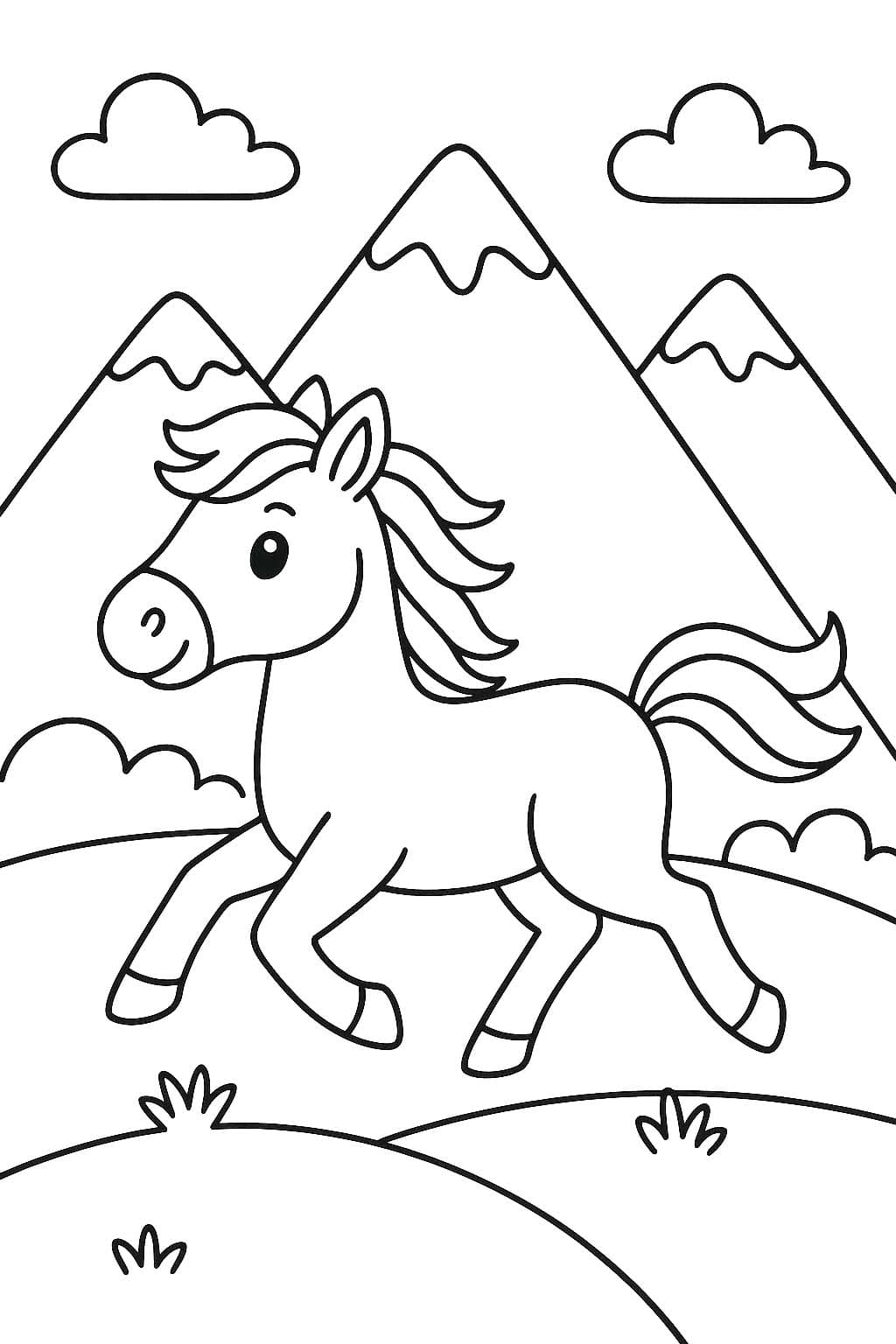 At çocuklar için ücretsiz yazdırılabilir