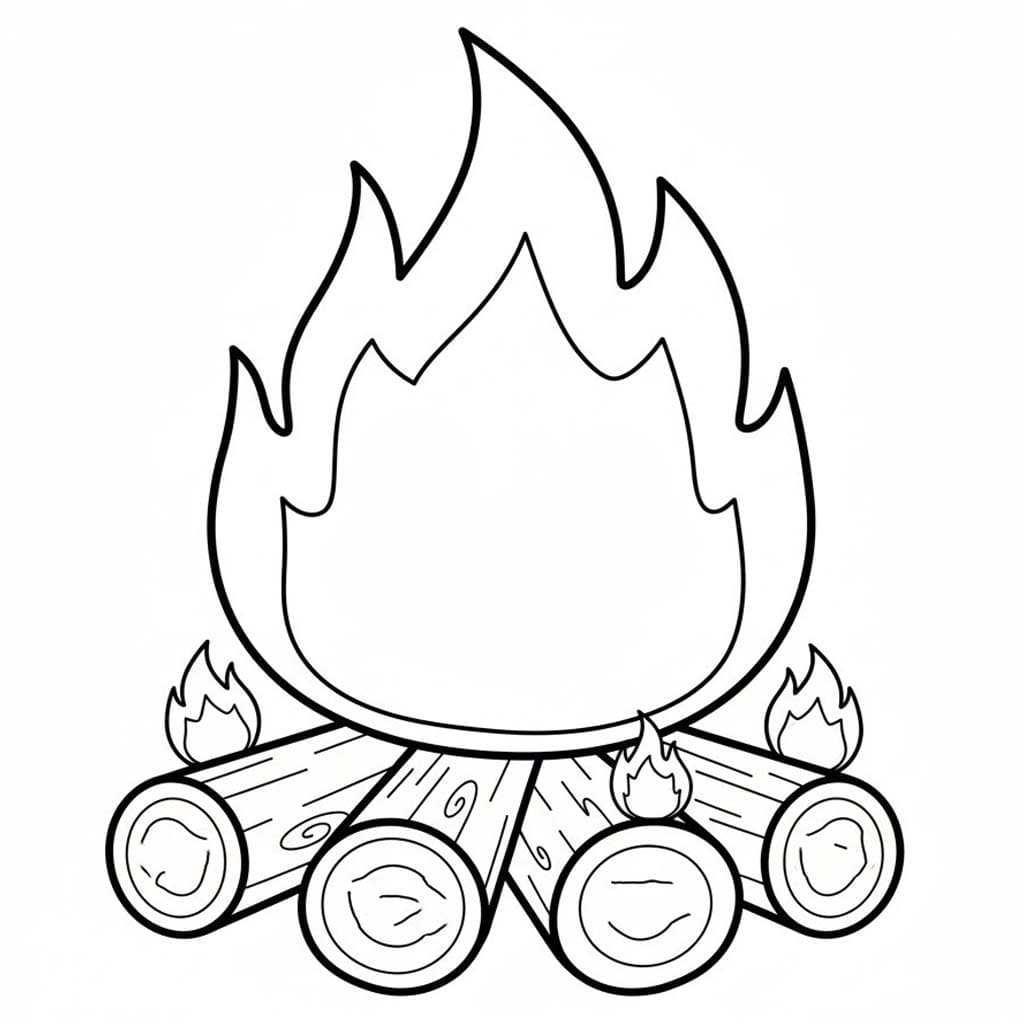 Ateş 3 Boyama Sayfası