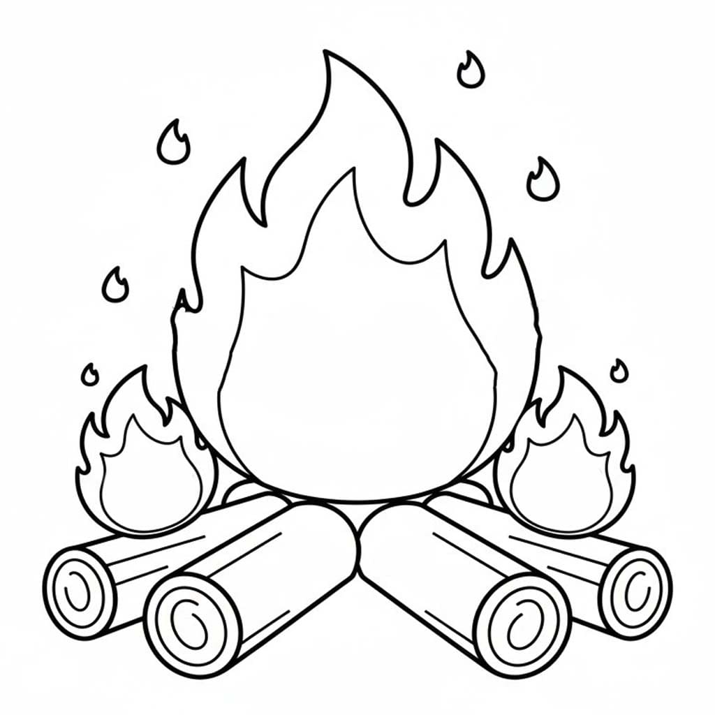 Ateş 5 Boyama Sayfası