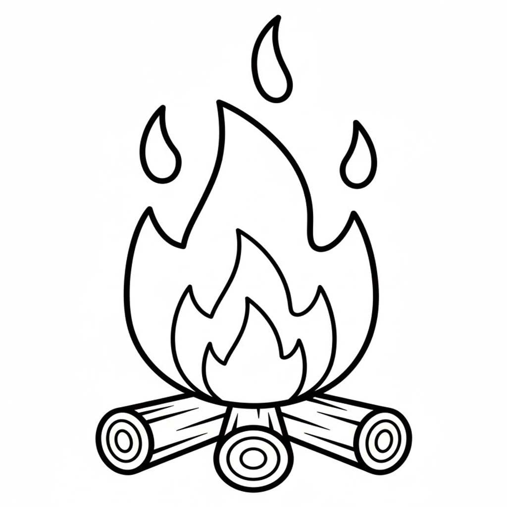 Ateş 6 Boyama Sayfası