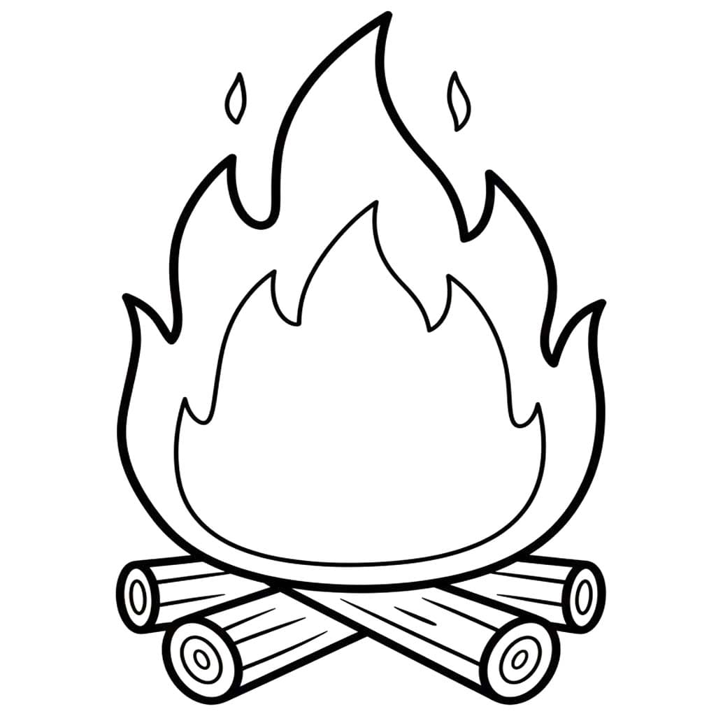 Ateş 7 Boyama Sayfası