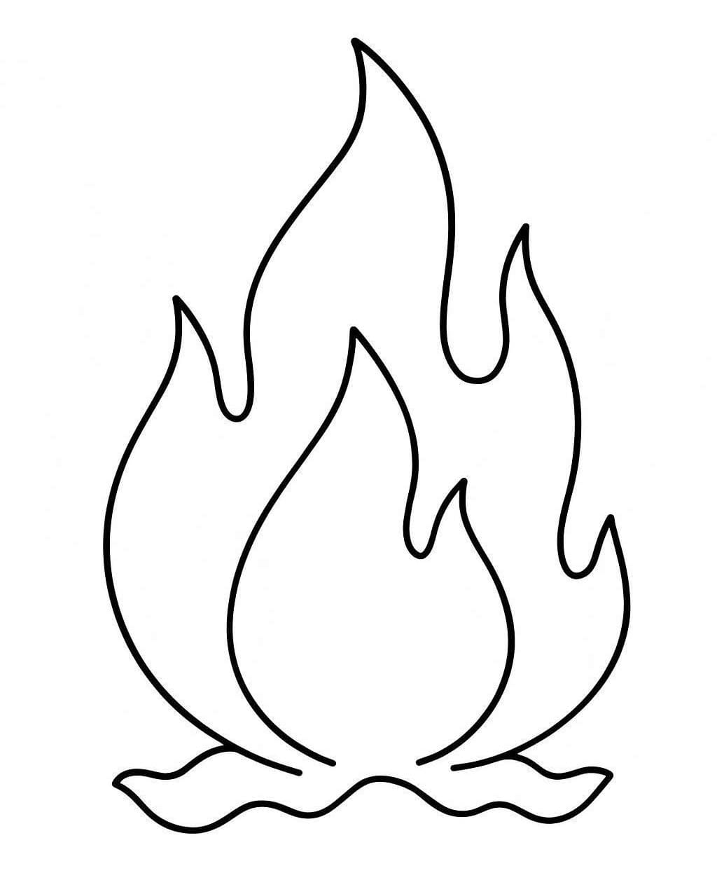 Ateş Görüntü Boyama Sayfası