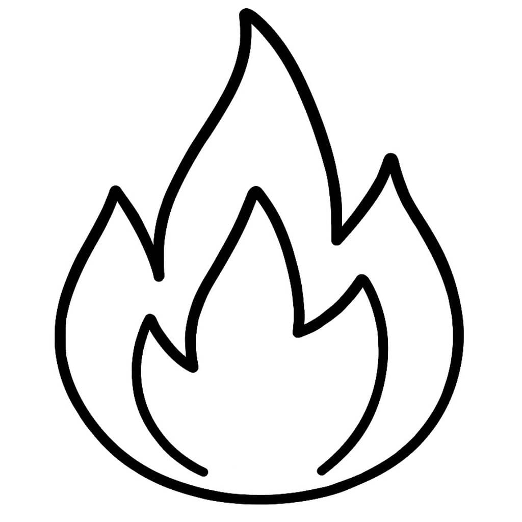 Ateş Ücretsiz Boyama Sayfası