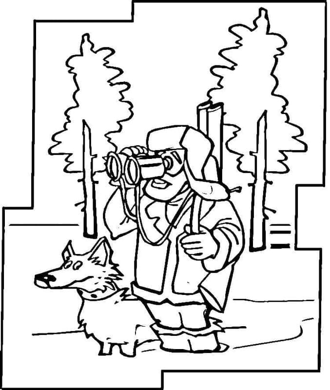 Avcılık 6 Boyama Sayfası