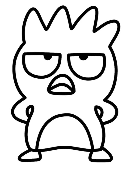 Badtz-Maru'yu Ücretsiz Çiz Boyama Sayfası