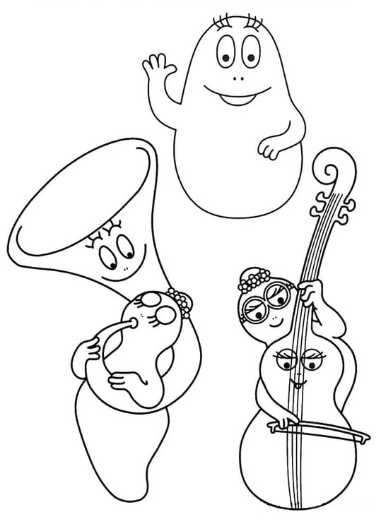 Barbapapa 10'i çiz Boyama Sayfası